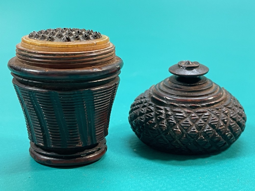 An Antique Treen Nutmeg Grater View IV