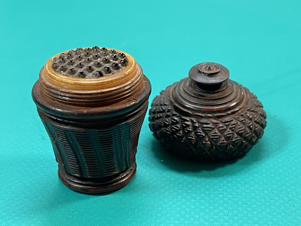 An Antique Treen Nutmeg Grater View V