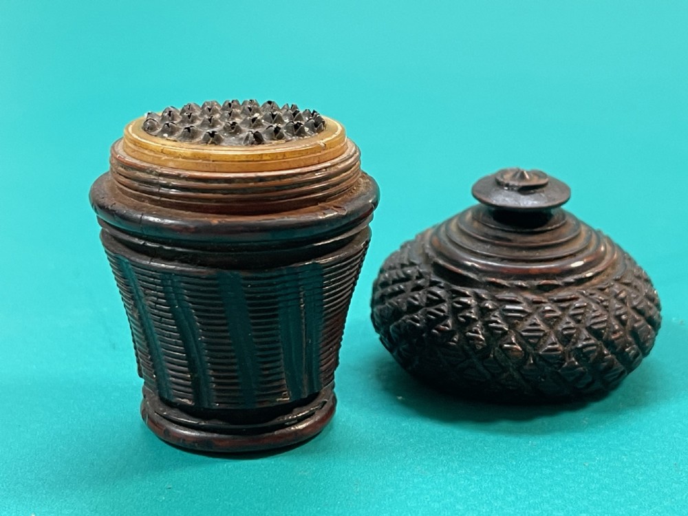 An Antique Treen Nutmeg Grater View VI