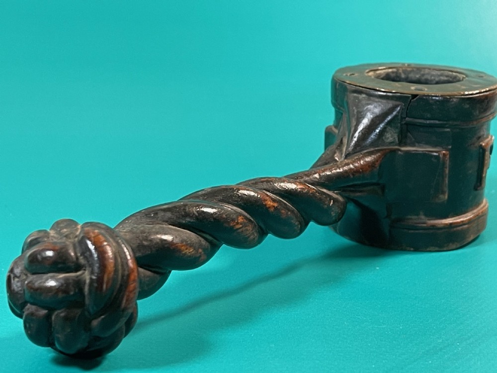 A Rare Antique Treen Tool - for lighting cannons