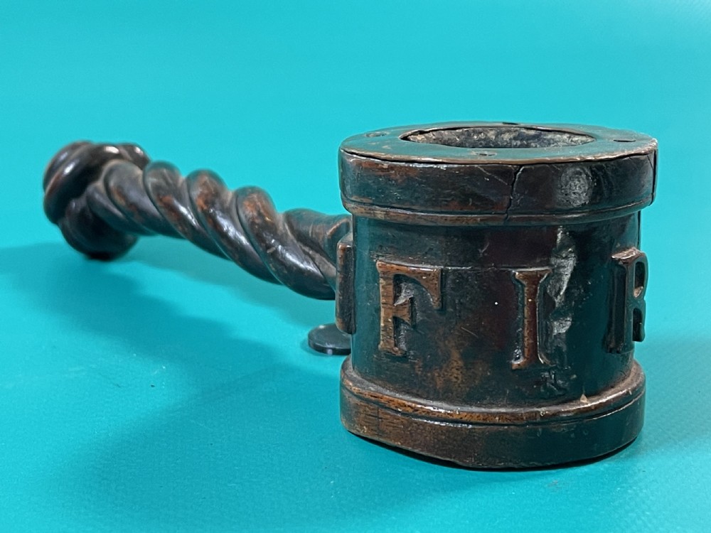 A Rare Antique Treen Tool - for lighting cannons View II