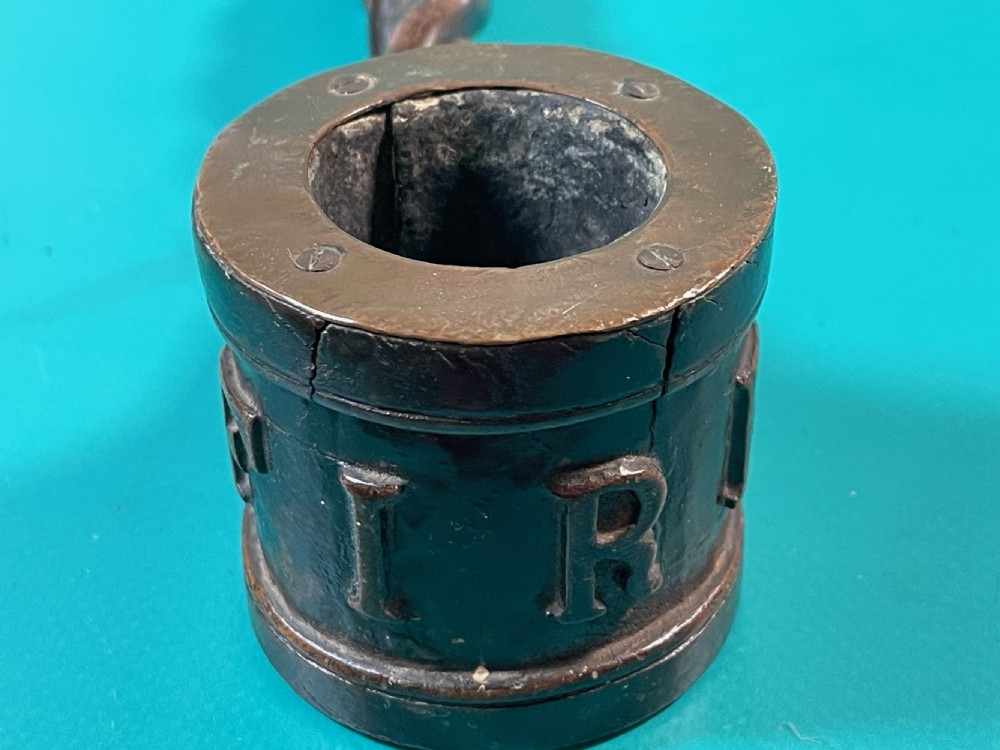 A Rare Antique Treen Tool - for lighting cannons View V