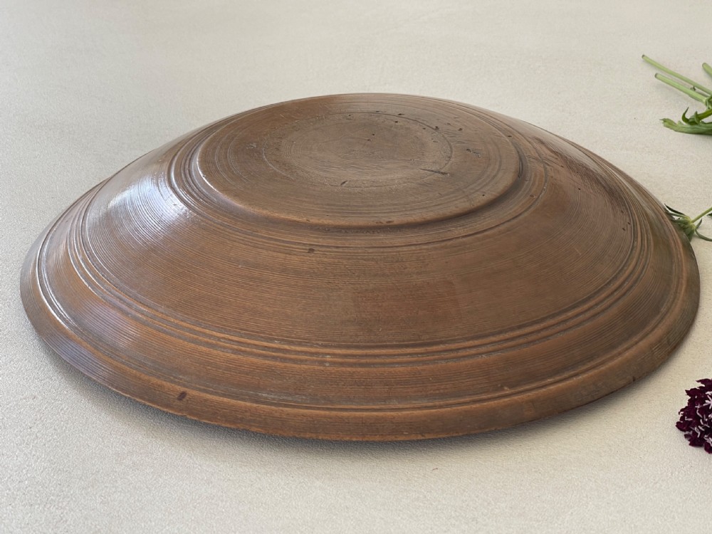 Antique Treen Sycamore Bowl View II