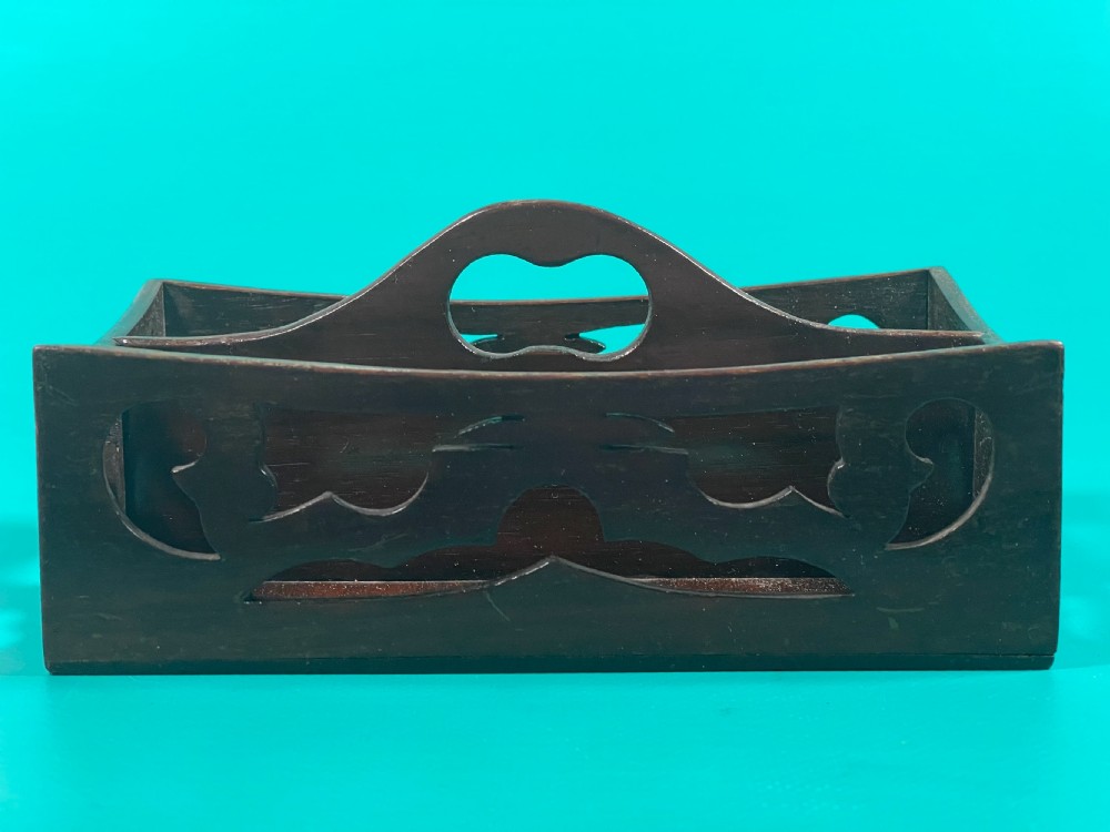 An Antique Rosewood Desk Tidy View V