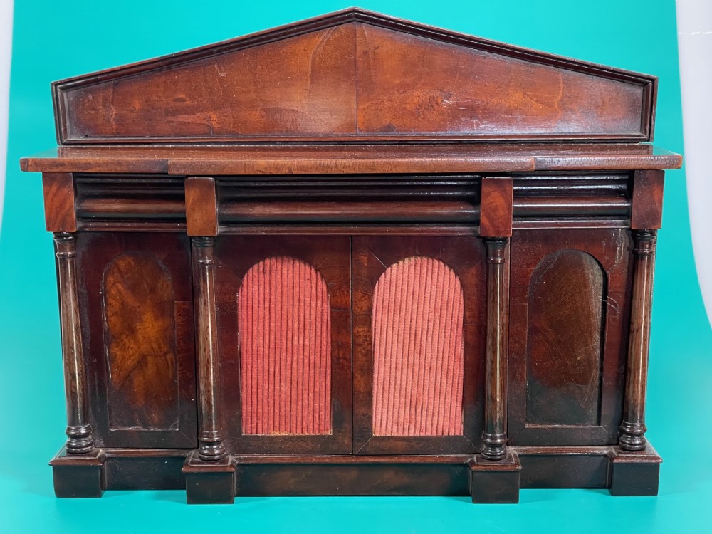 A Miniature Antique Treen Chiffonier/ Travelling Sales Piece View XXIII
