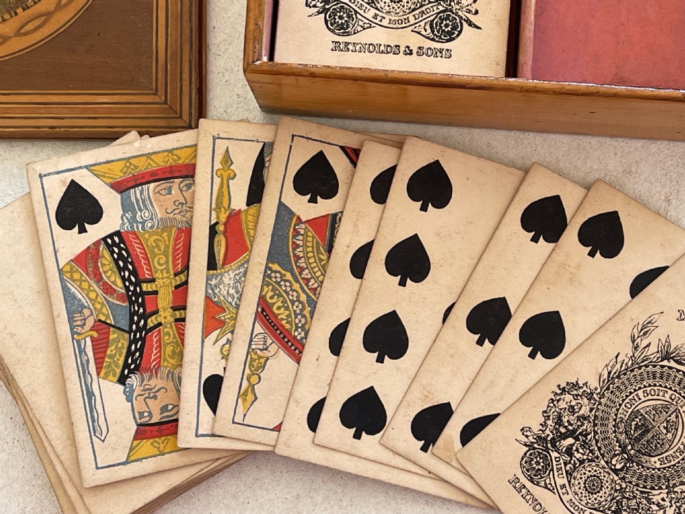 A Georgian Games Box - for Bezique & Piquet View II