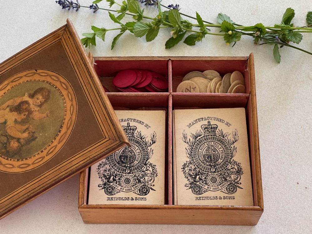 A Georgian Games Box - for Bezique & Piquet View III