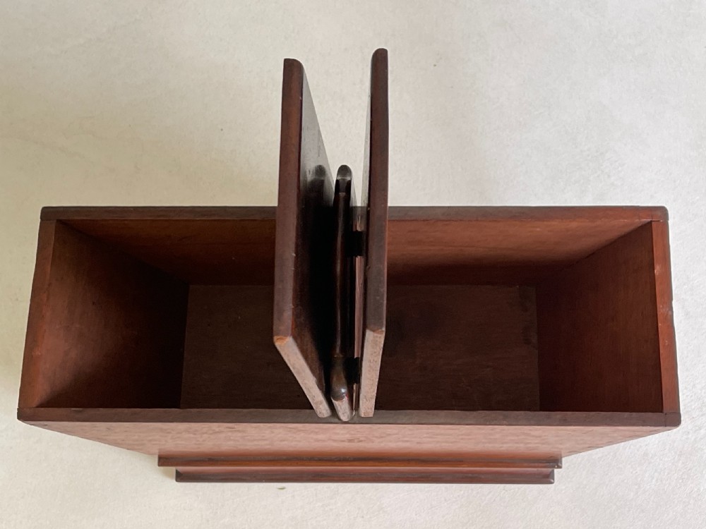 A Small Antique Mahogany Housekeeper's Box View VIII