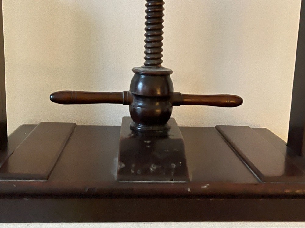 An Antique Mahogany Book Press View IV