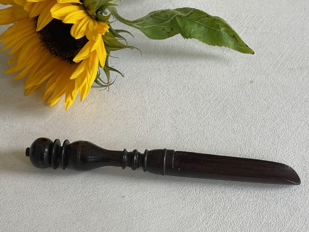 Antique Treen Rosewood Apple Corer