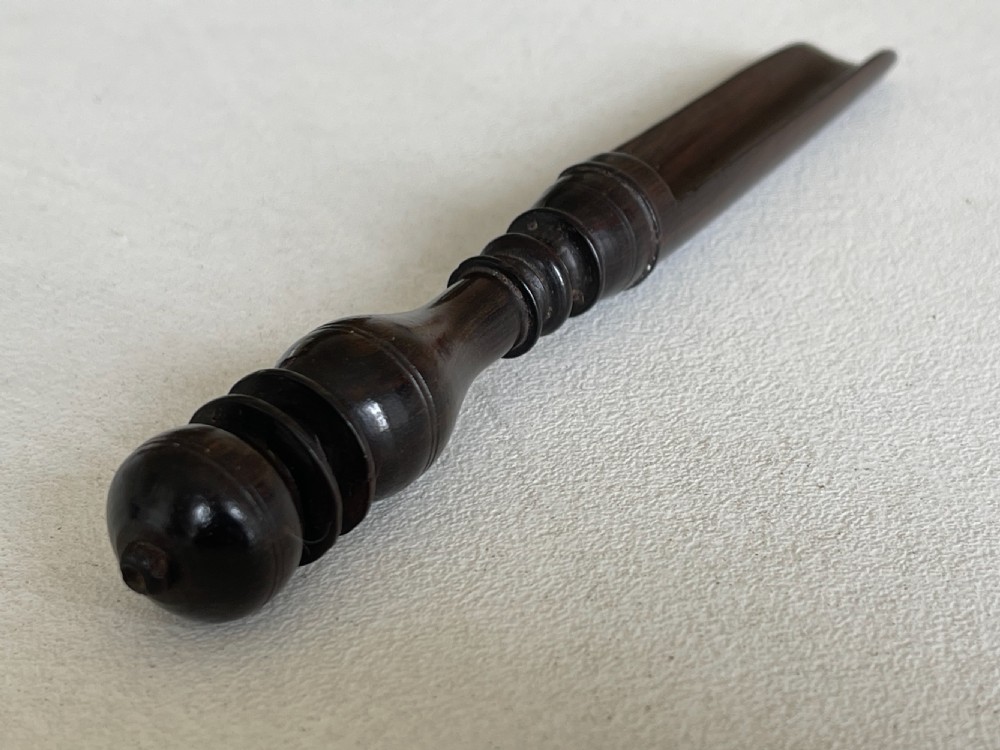 Antique Treen Rosewood Apple Corer View II