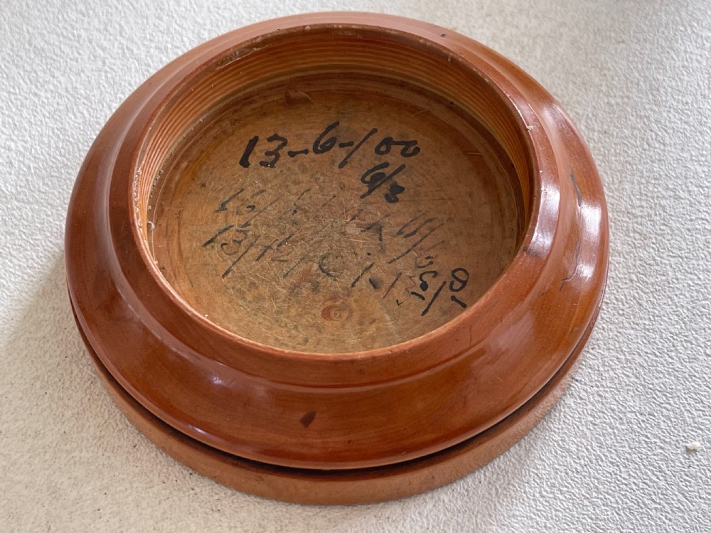Antique Treen Boxwood Money Box View IV