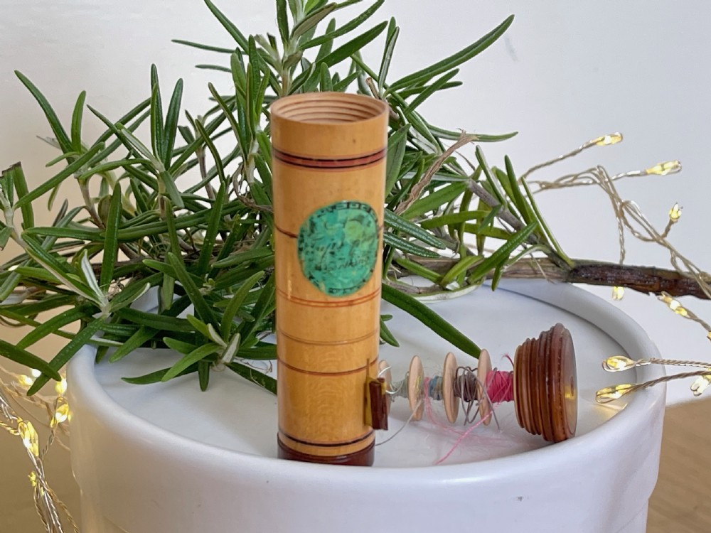 A Georgian tape measure and spool holder.  View IV