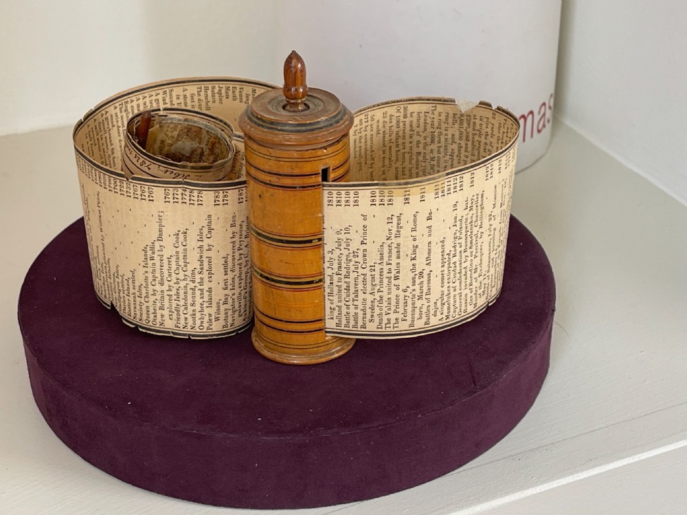 Antique Treen Darton's Pocket Tablet Scroll View II