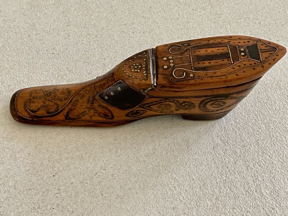 An Elaborately Decorated Snuff Shoe View IV