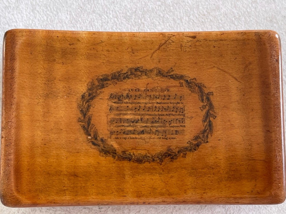 An Antique Scottish Specimen Wood Snuff Box View II