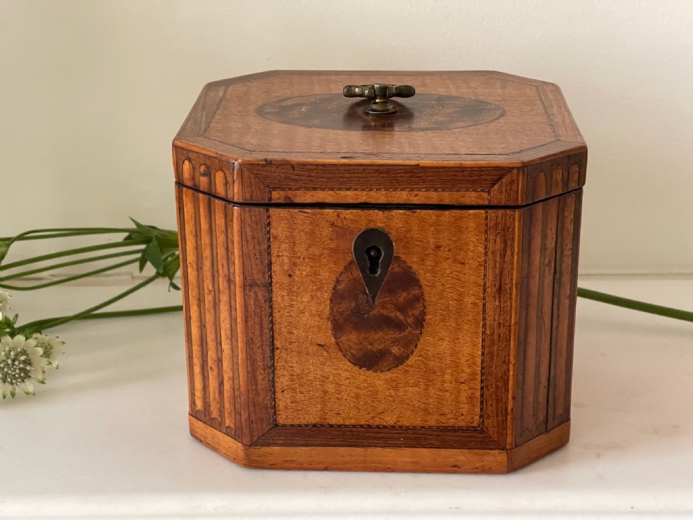 A Georgian Harewood Tea Caddy