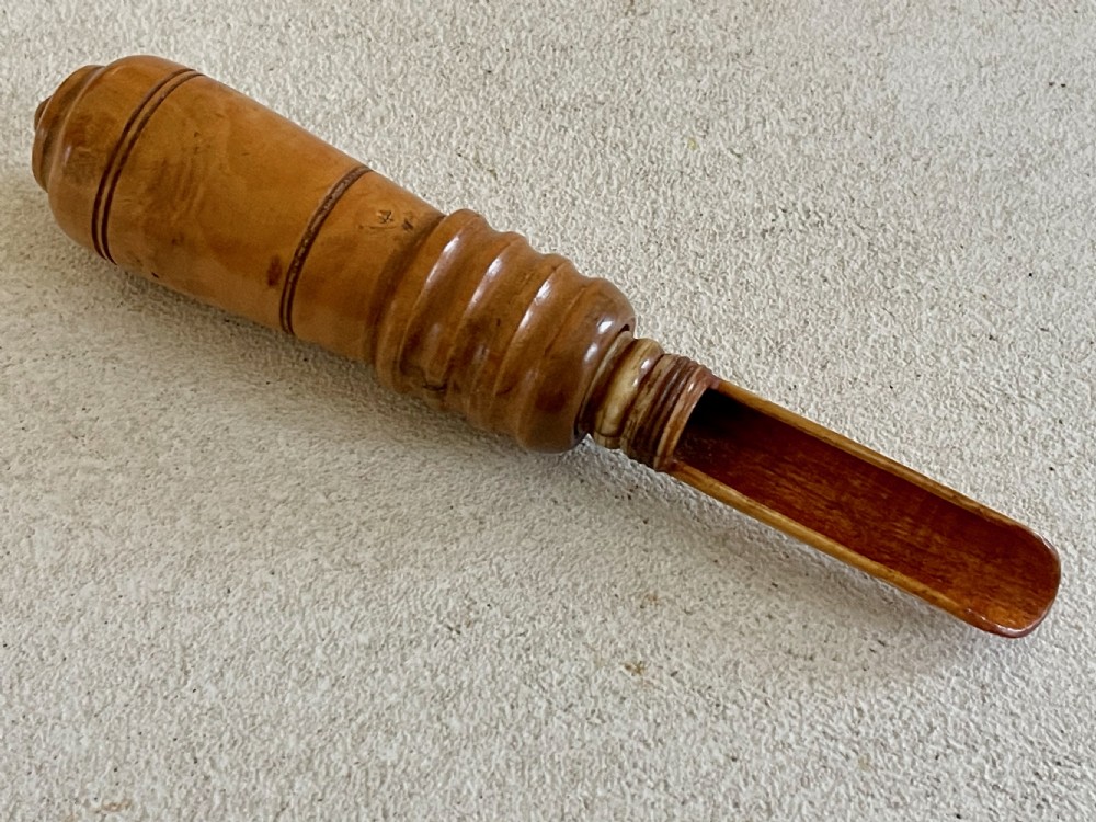 A Georgian Treen & Bone Apple Corer