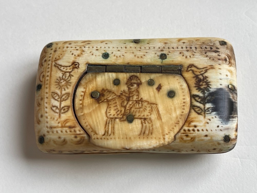 Antique Treen Tunbridge Ware String Box View VI
