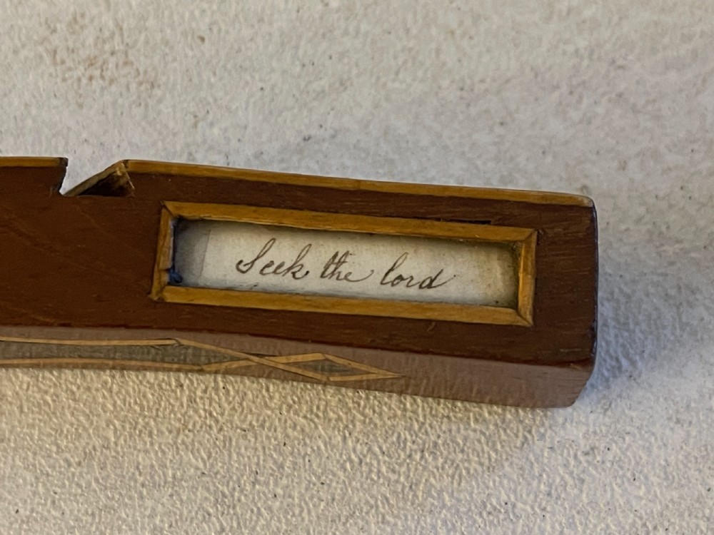 Antique Treen Knitting Sheath - possible provenance View II