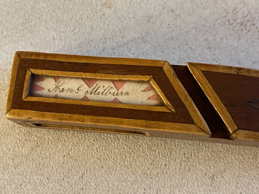 Antique Treen Knitting Sheath - possible provenance View V