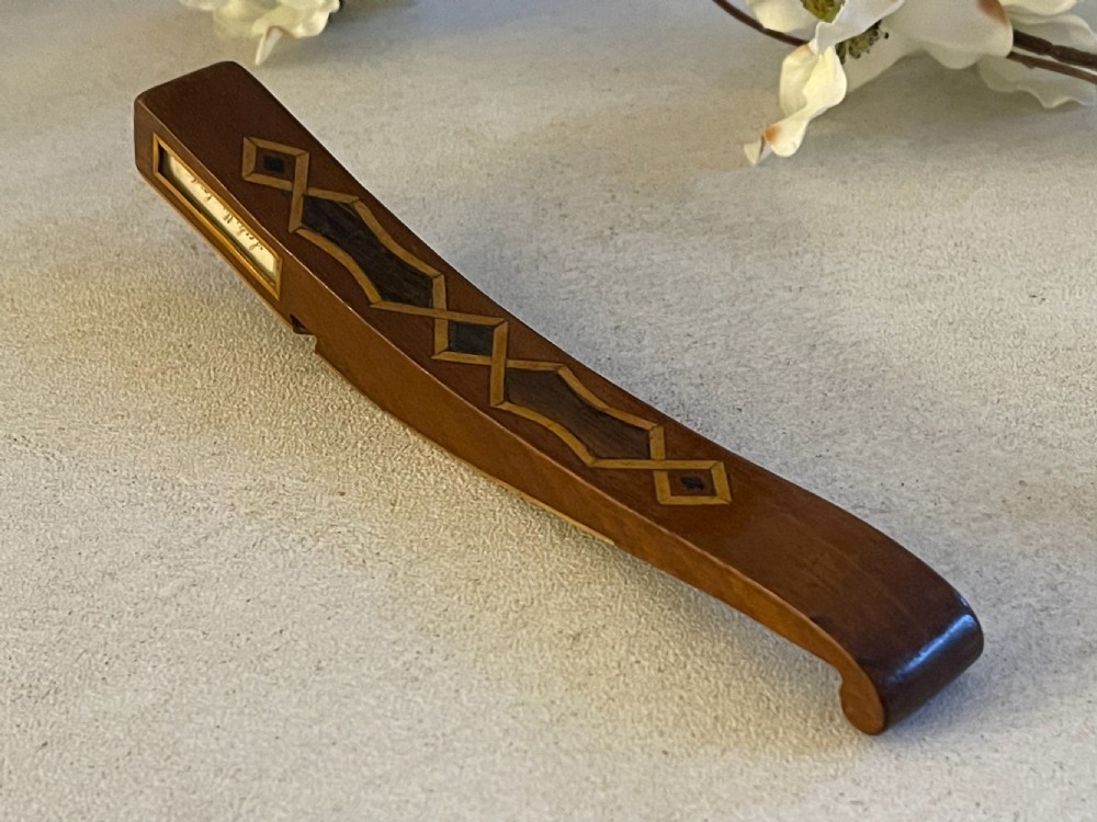 Antique Treen Knitting Sheath - possible provenance View VI