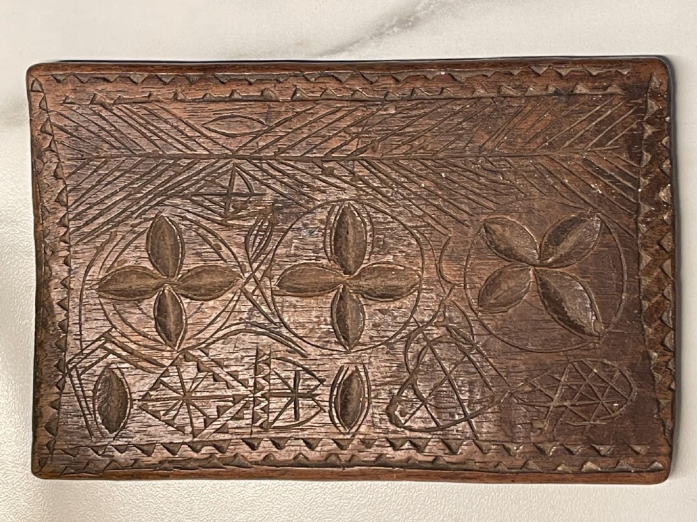 An Antique Treen Lace Folder/Press - double-sided  View IV