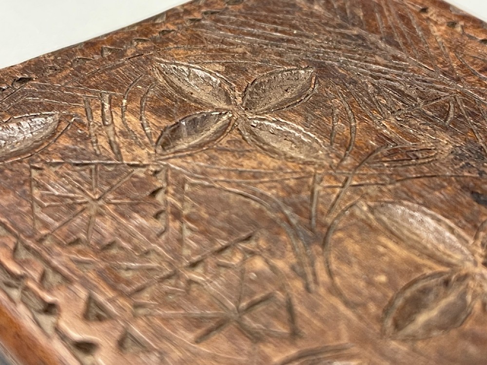 An Antique Treen Lace Folder/Press - double-sided  View V