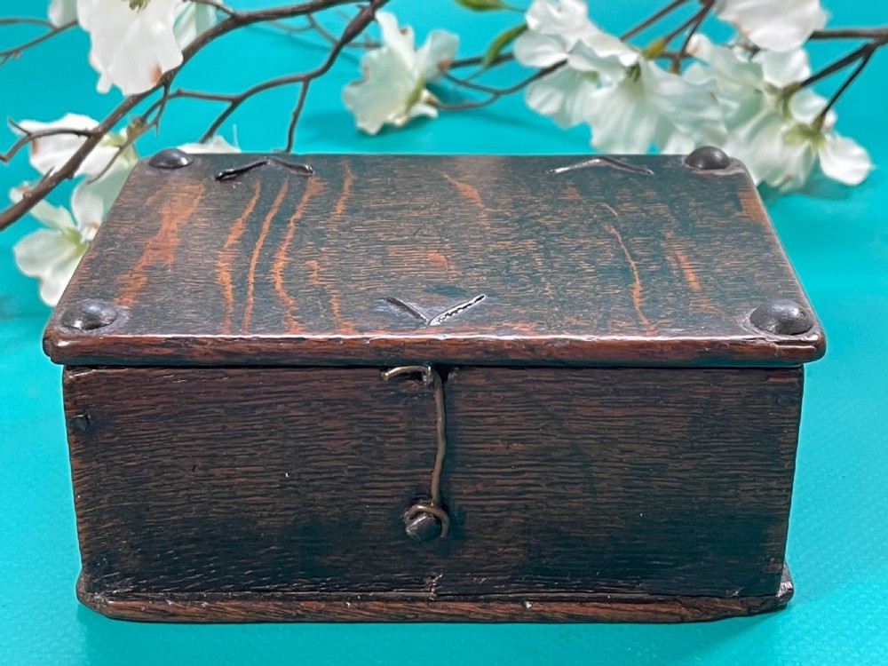 An Antique Oak Box - great colour and patina