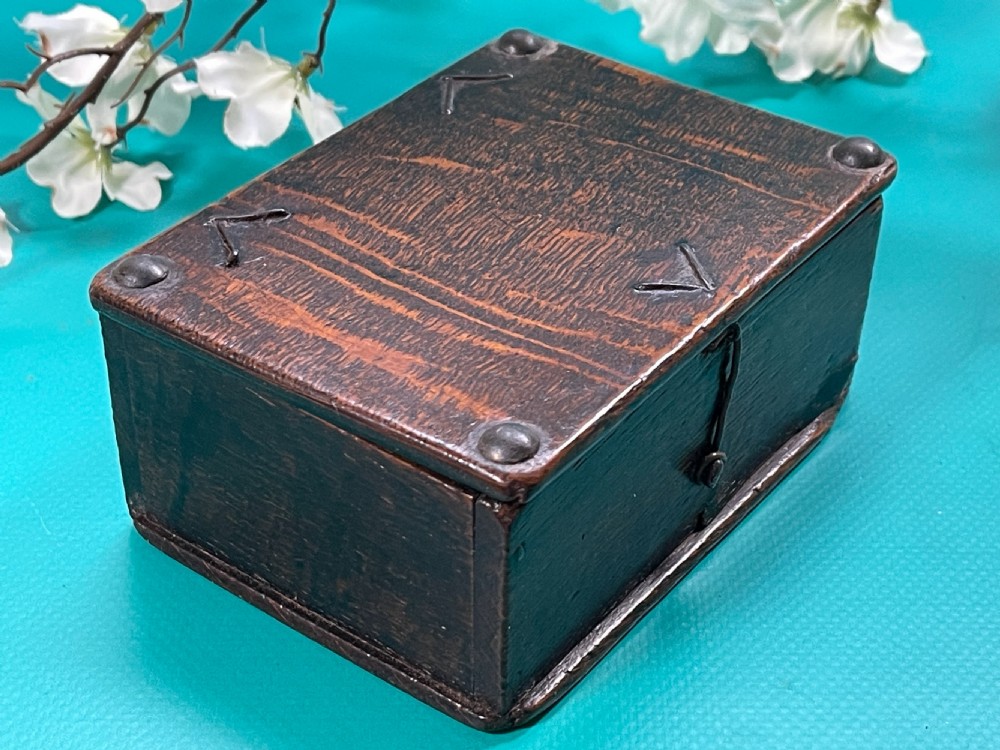 An Antique Oak Box - great colour and patina View III