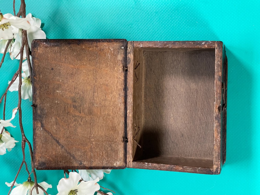 An Antique Oak Box - great colour and patina View VI