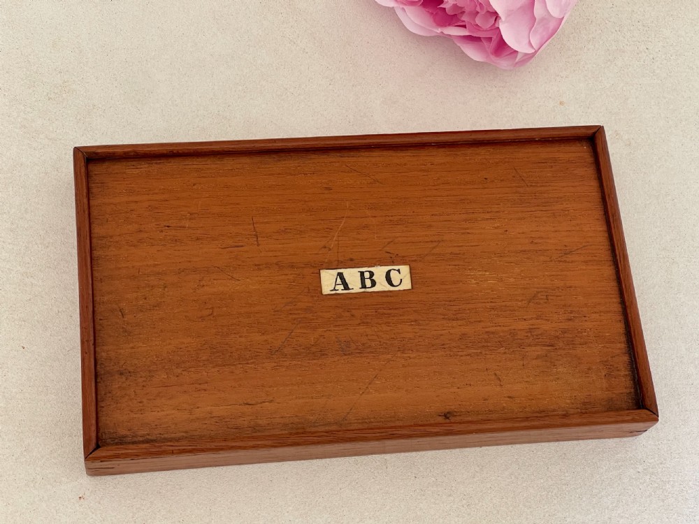 Antique Alphabet Set - with bone letters View VI