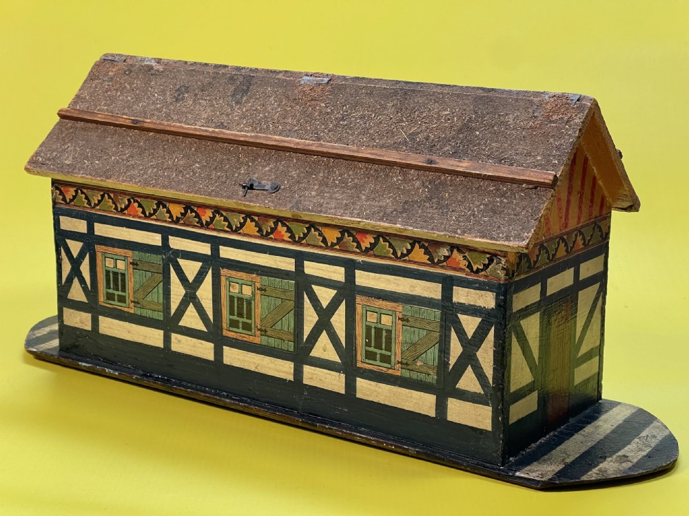 Antique Noahs Ark - with 27 animals, birds and figures