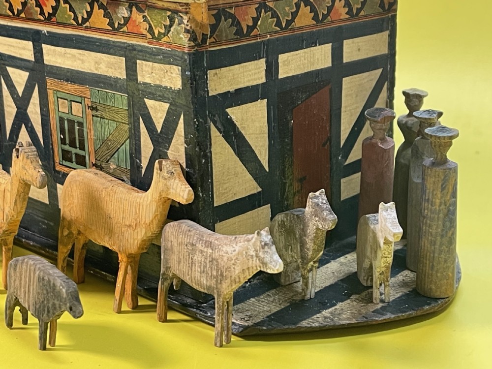 Antique Noahs Ark - with 27 animals, birds and figures View IX