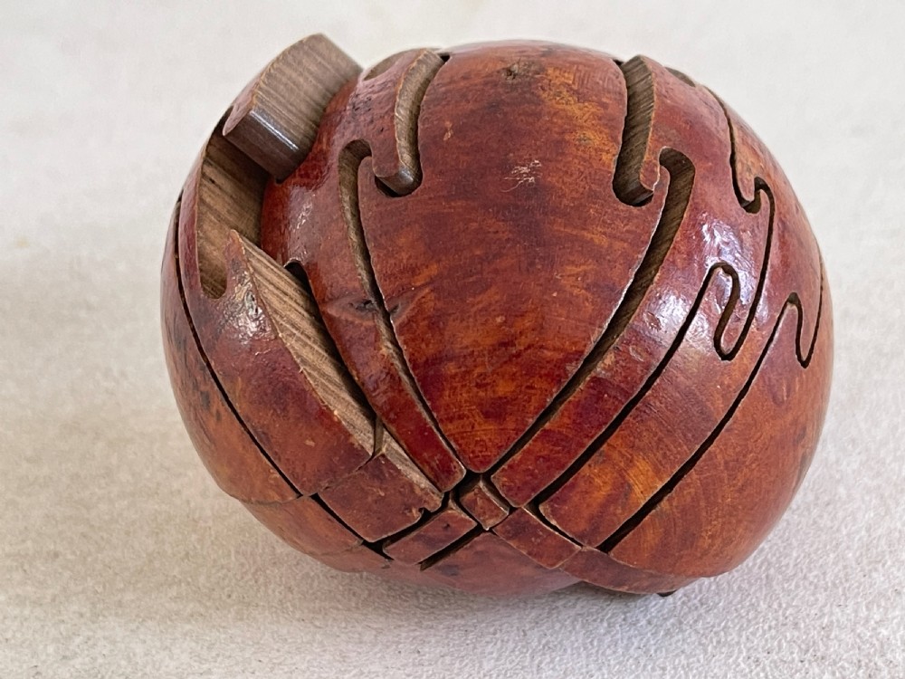 An Antique Treen Puzzle Ball  View II