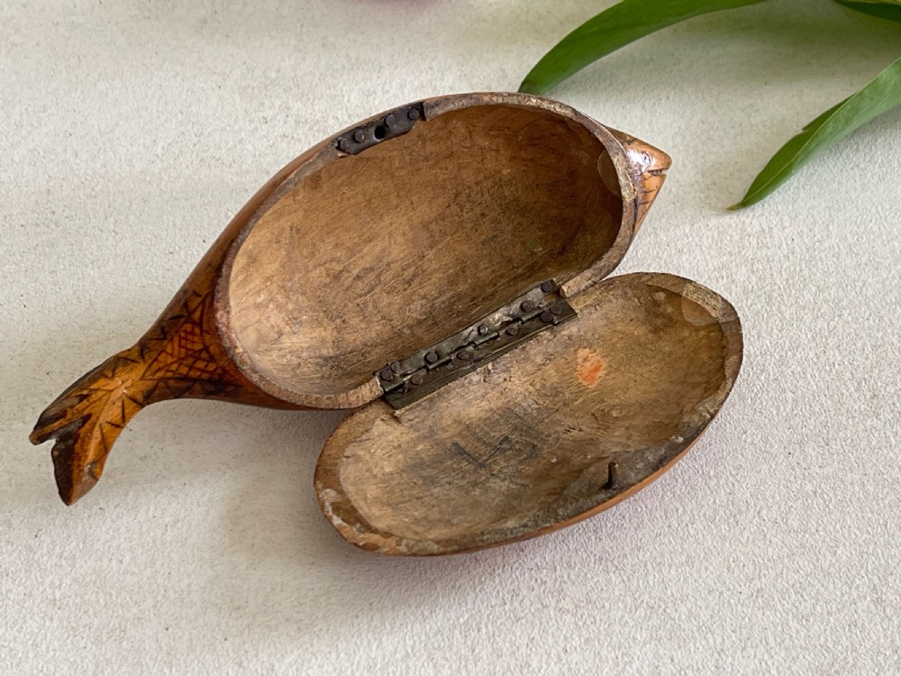 An Antique Fish Shaped  Snuff Box  View III