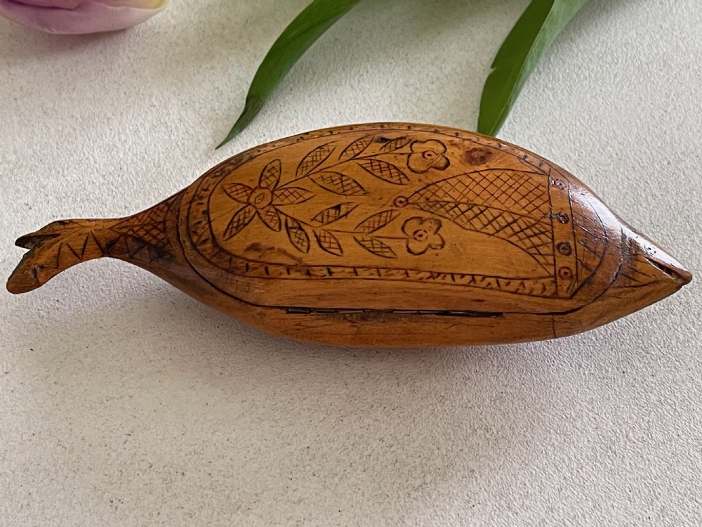 An Antique Fish Shaped  Snuff Box  View VI