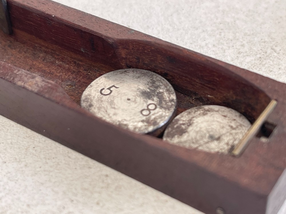 An Unusual Georgian Guinea Scales With Weights View II