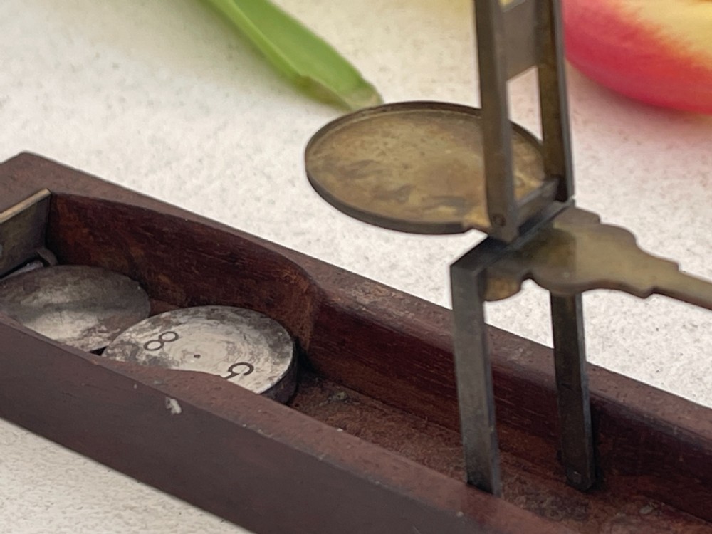 An Unusual Georgian Guinea Scales With Weights View IV