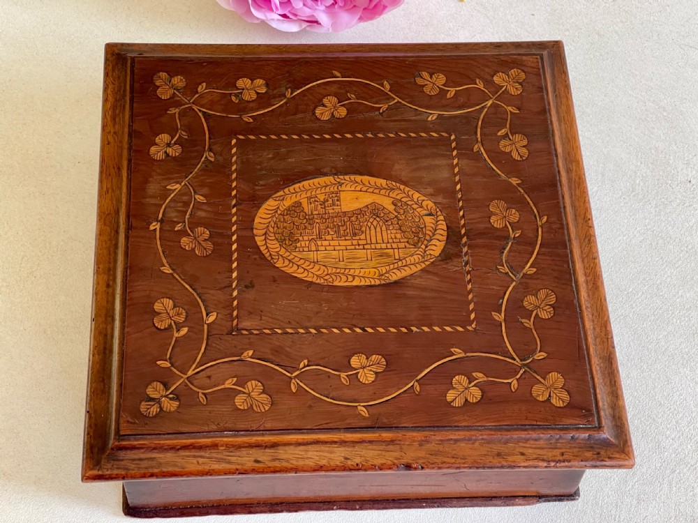 Antique Irish Killarney Ware Box
