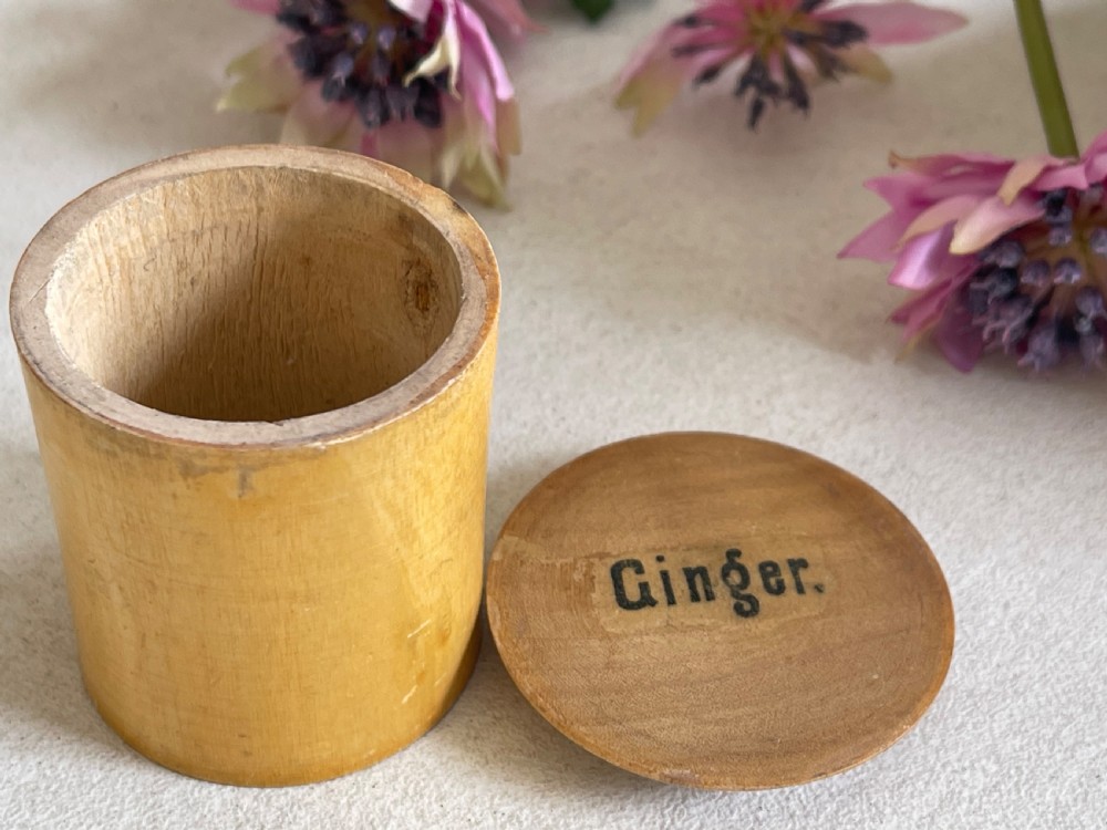 An Antique Spice Box with all its eight pots inside View V