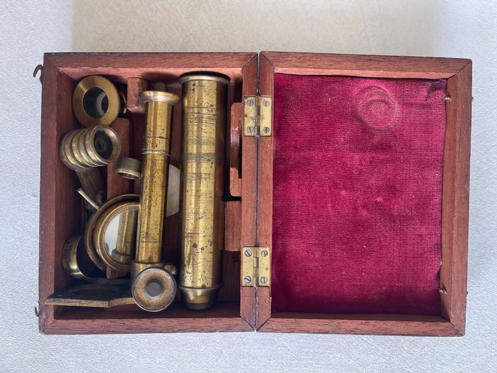 An Antique Travelling Microscope - botanical View II