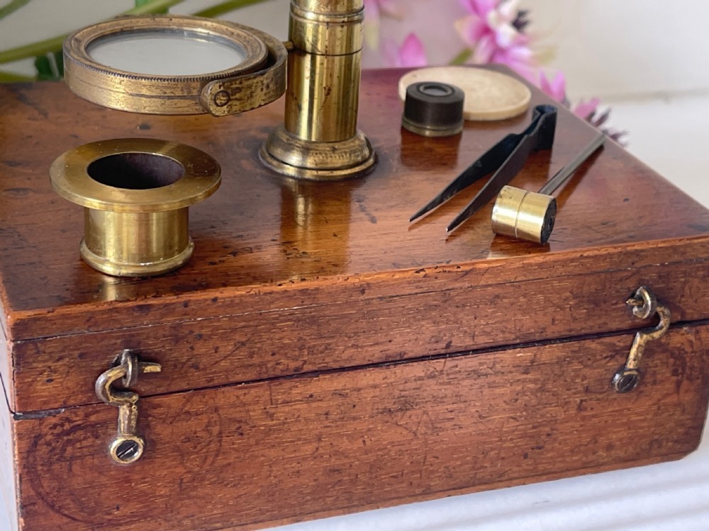 An Antique Travelling Microscope - botanical View III