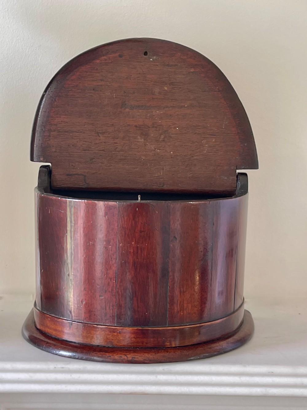 Antique Wall Hanging Box - half moon shape box View IV