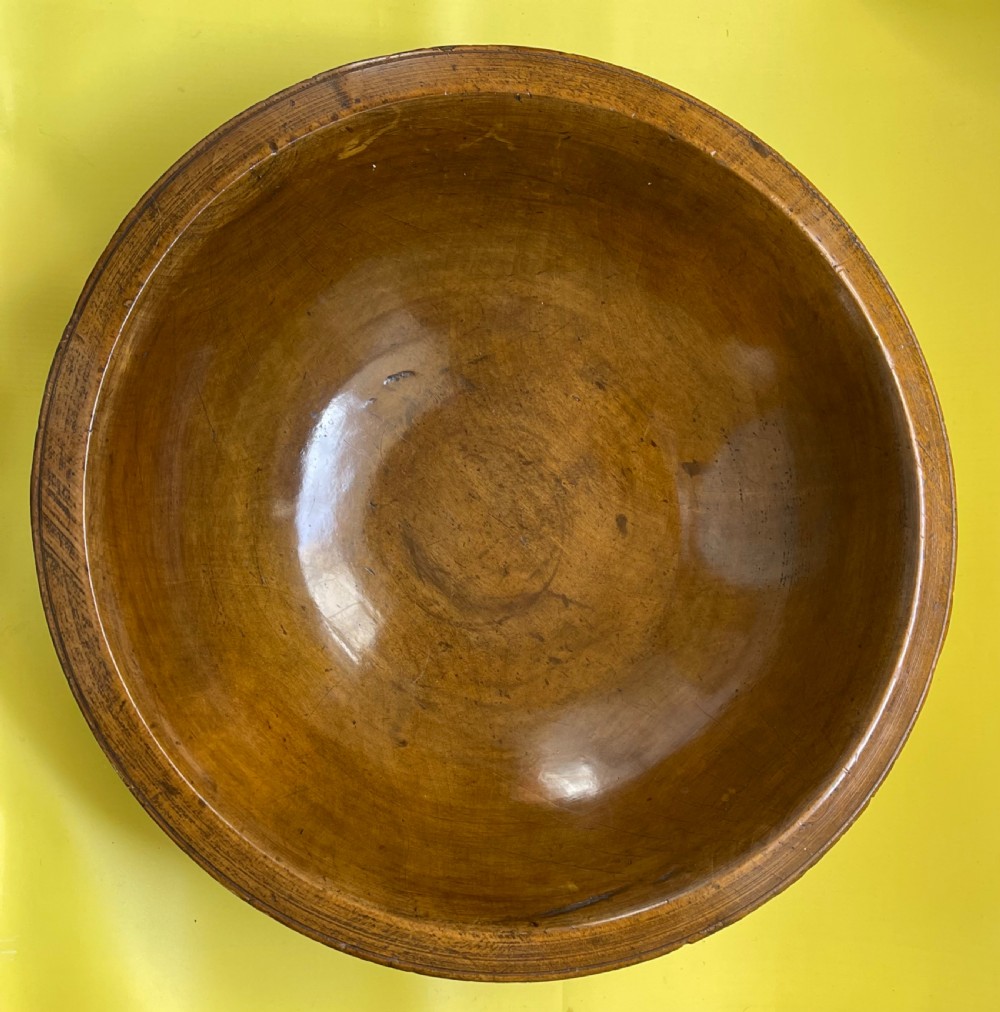 A Large Antique Sycamore Bowl