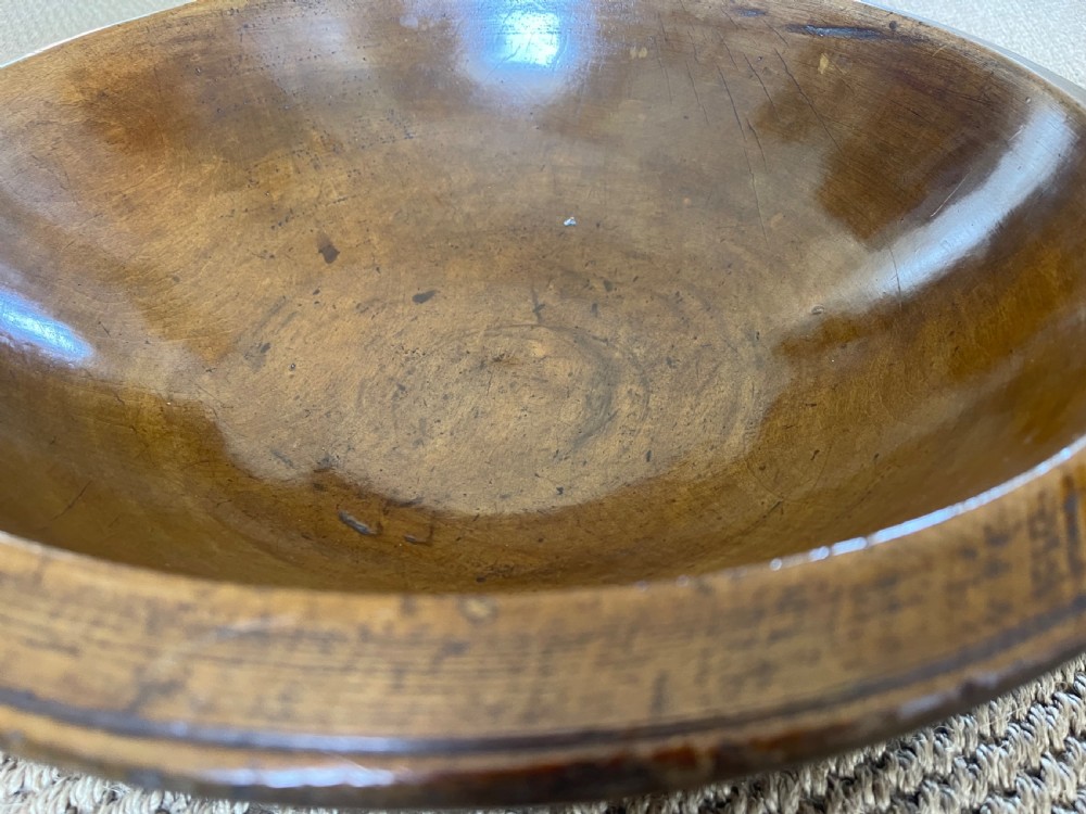 A Large Antique Sycamore Bowl View III