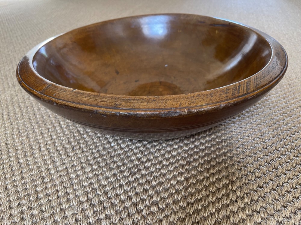 A Large Antique Sycamore Bowl View IV