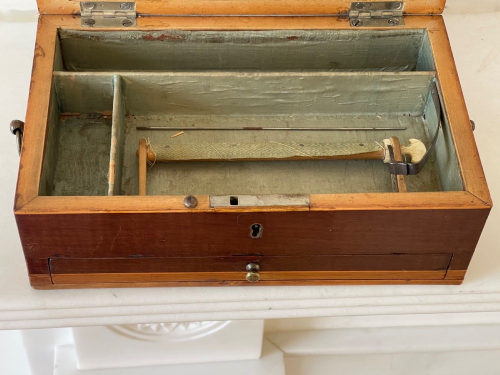 Antique Georgian Sewing/Netting Box View III