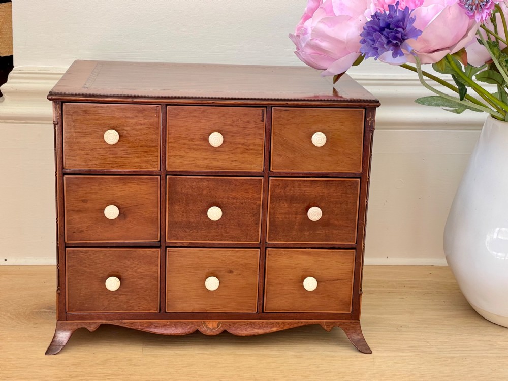 Antiques Mini Chest of Drawers - nine drawers View III