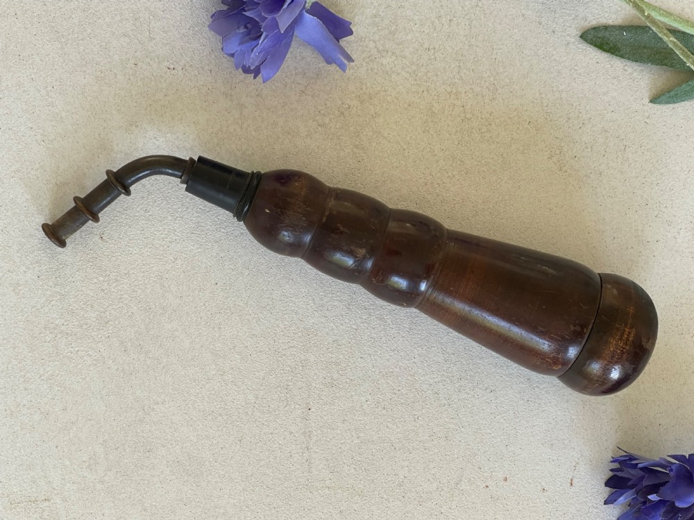 Antique Treen Georgian Wig Powdering Carrot
